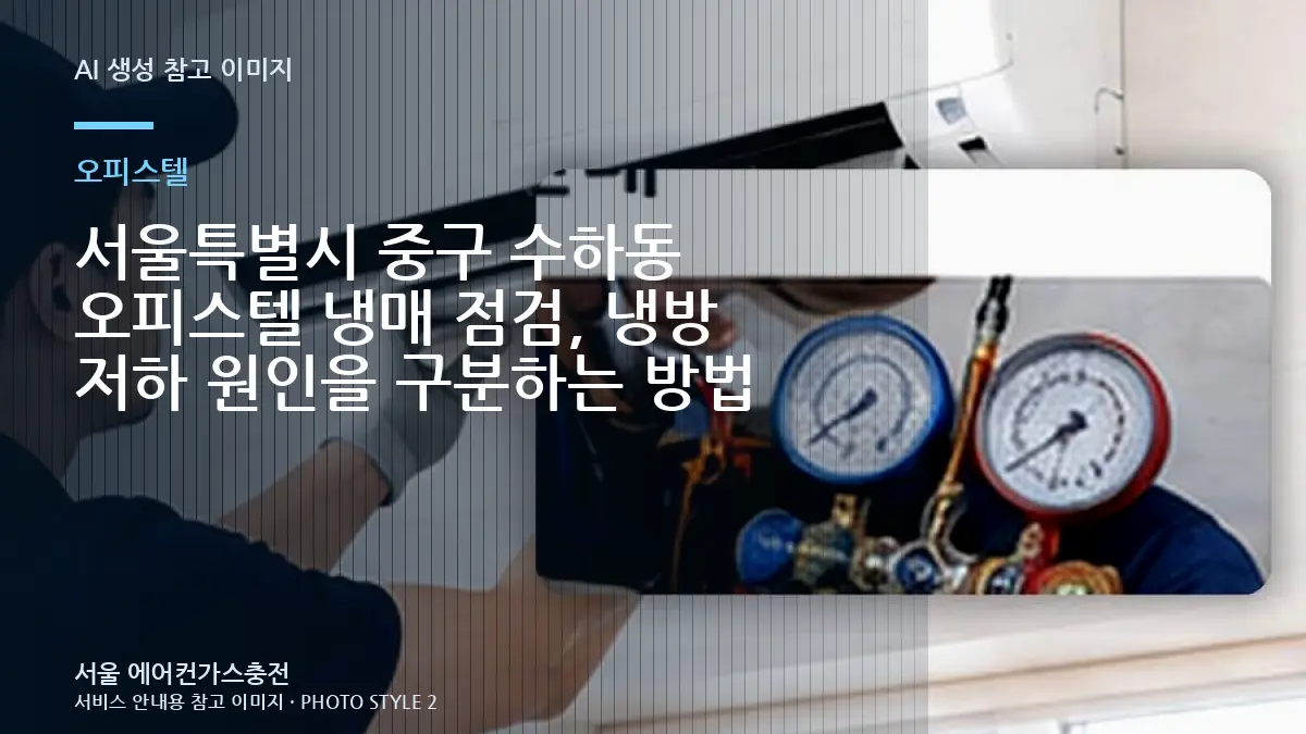 서울특별시 중구 수하동 오피스텔 냉매 점검, 냉방 저하 원인을 구분하는 방법