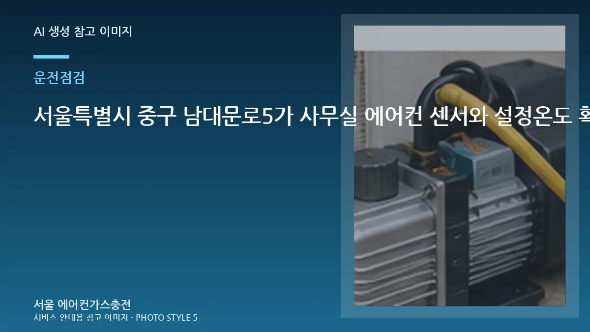 서울특별시 중구 남대문로5가 사무실 에어컨 센서와 설정온도 확인, 냉방 저하 원인을 나눠 보는 방법