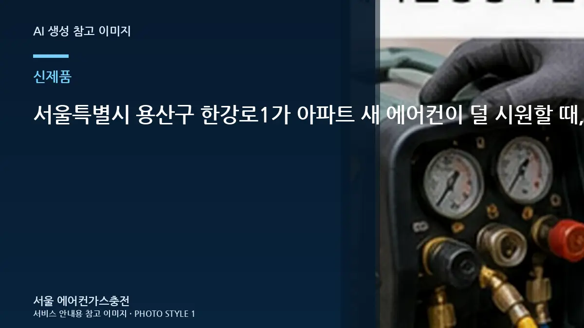 서울특별시 용산구 한강로1가 아파트 새 에어컨이  덜 시원할 때, 냉매 충전 전에 먼저 확인할 점