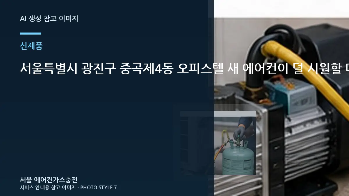 서울특별시 광진구 중곡제4동 오피스텔 새 에어컨이  덜 시원할 때, 상담 전에 기록하면 좋은 정보